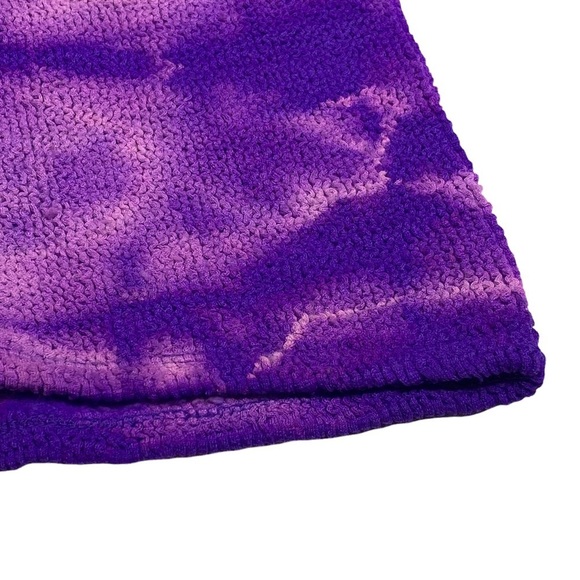 Vintage 90’s: Casadei ᪥ Textured Stretch Cap Sleeve Top ᪥ Purple Tie Dye ᪥ Luxe - Picture 9 of 16